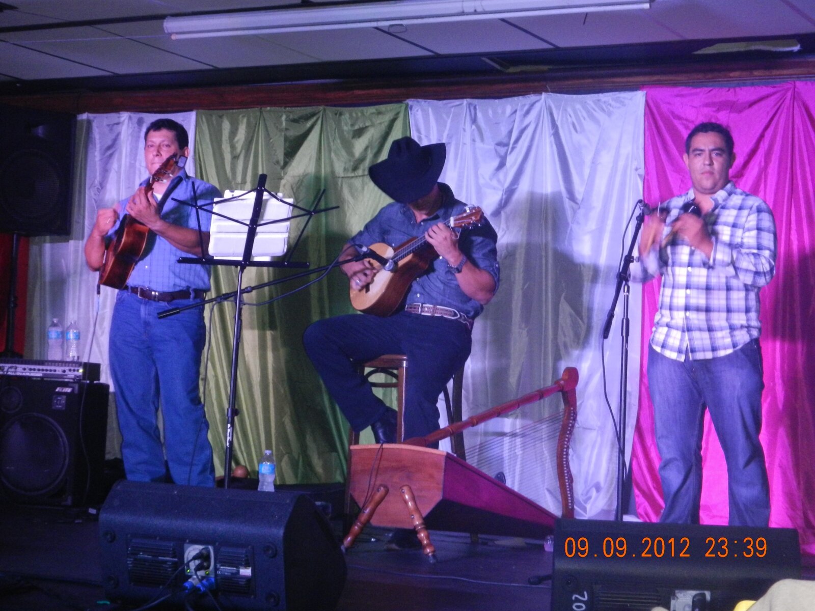 Llanera musicians performing on stage