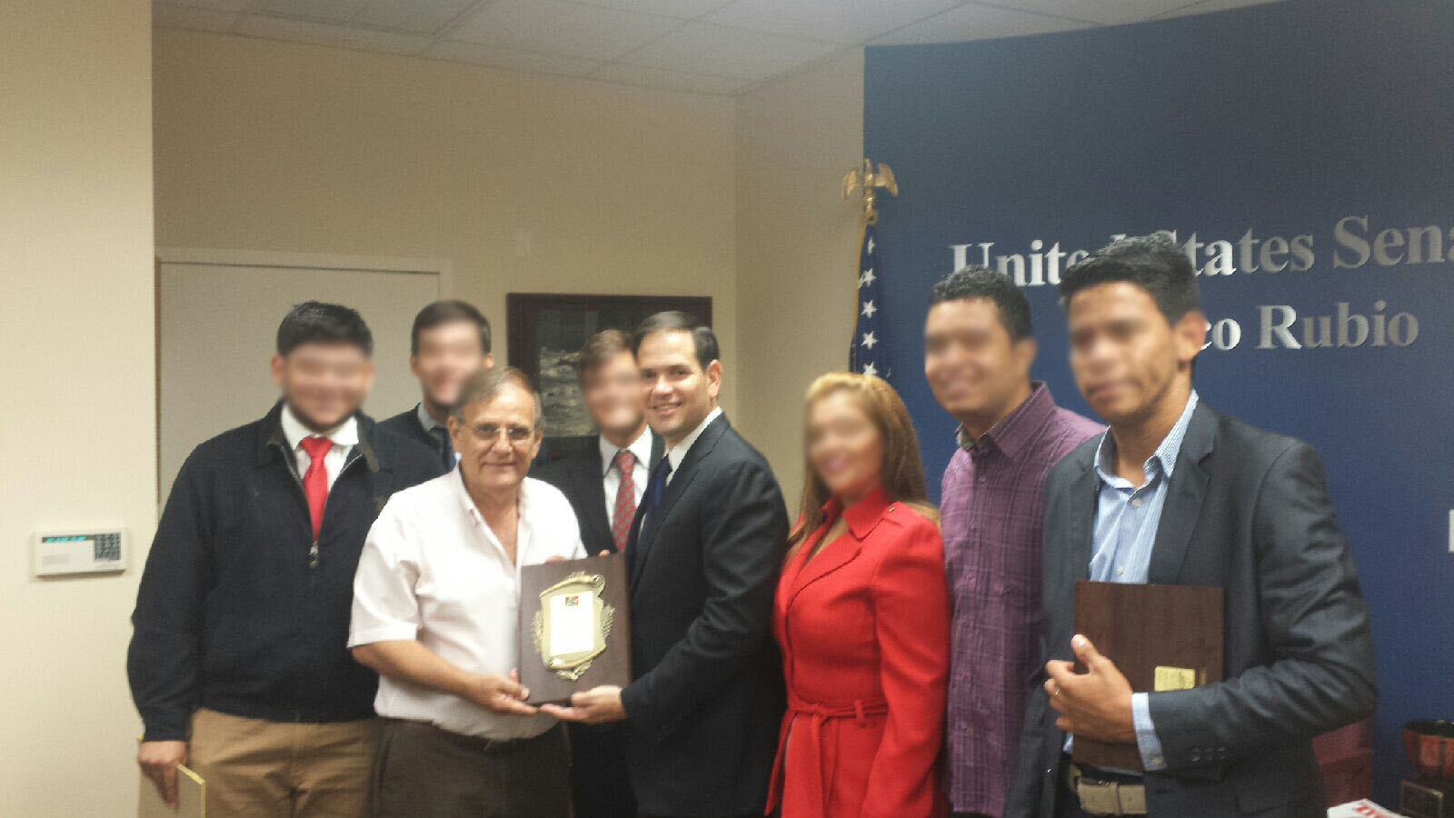 EF4D participants meeting Marco Rubio during their educational visit